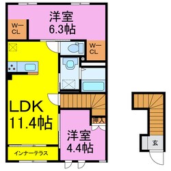 ランコントルの物件間取画像